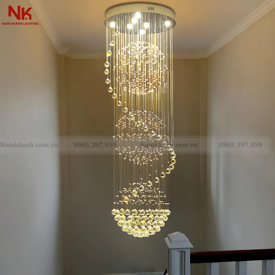 Đèn Thả Thông Tầng Pha Lê 503
