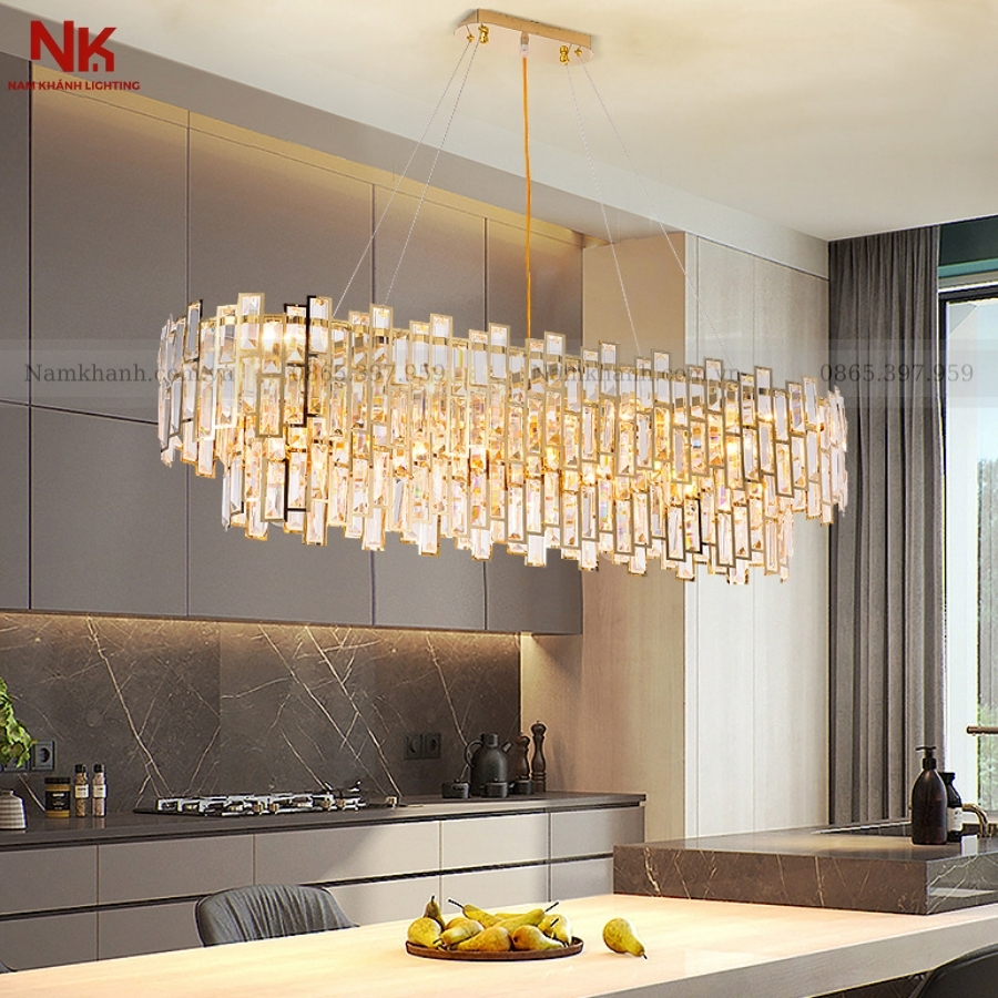 Đèn Chùm Pha Lê Chữ Nhật 160