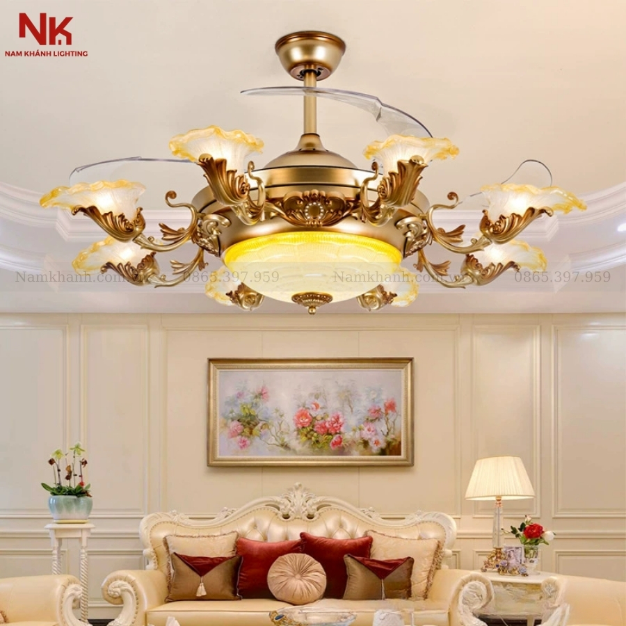 Quạt Cụp Xòe Hoàng Gia