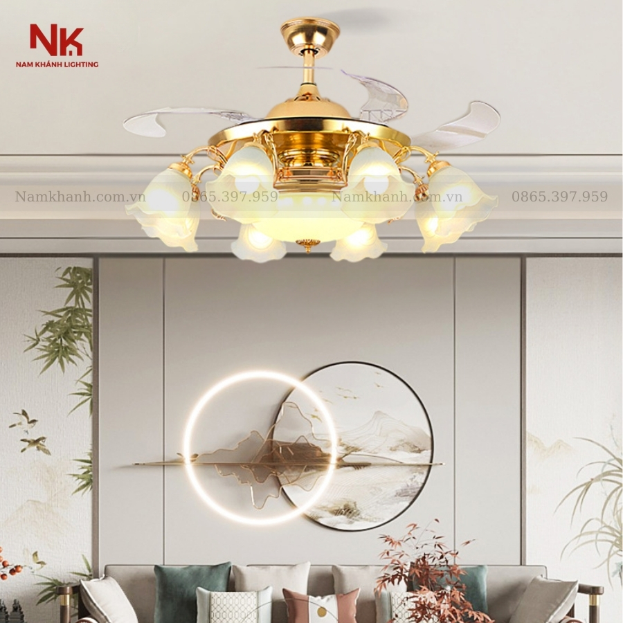 Quạt Cụp Xòe Chao Hoa 990