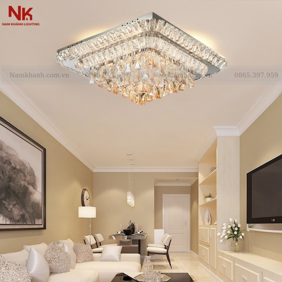 Đèn Ốp Trần Pha Lê 777