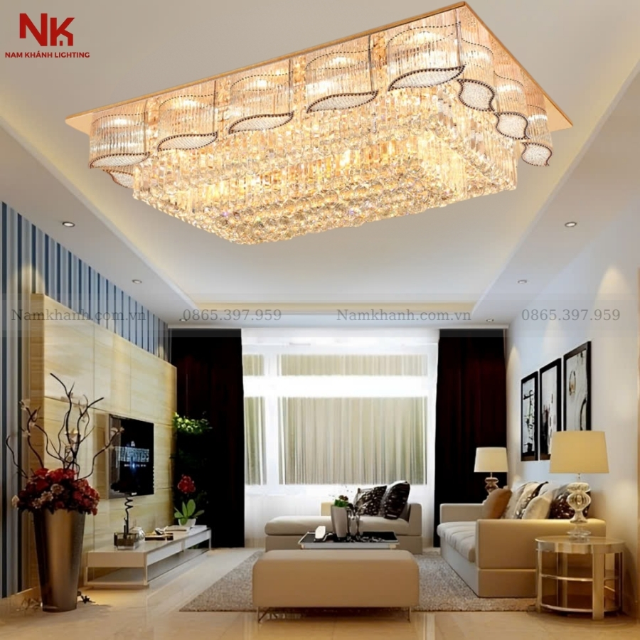 Đèn Ốp Trần Pha Lê 415