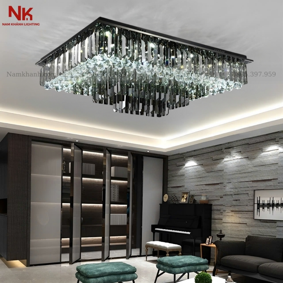 Đèn Ốp Trần Pha Lê 30090