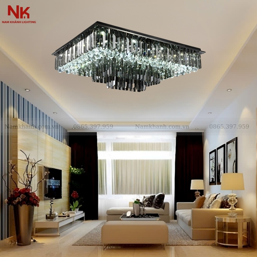 Đèn Ốp Trần Pha Lê 30090