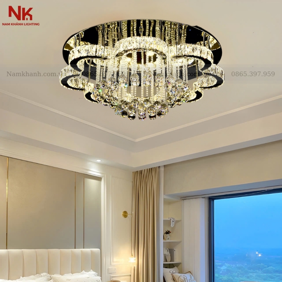 Đèn Ốp Trần Pha Lê 868
