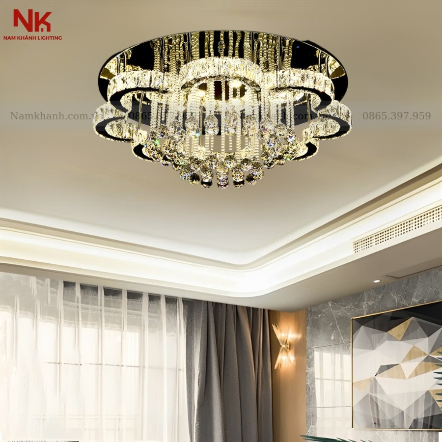 Đèn Ốp Trần Pha Lê 868