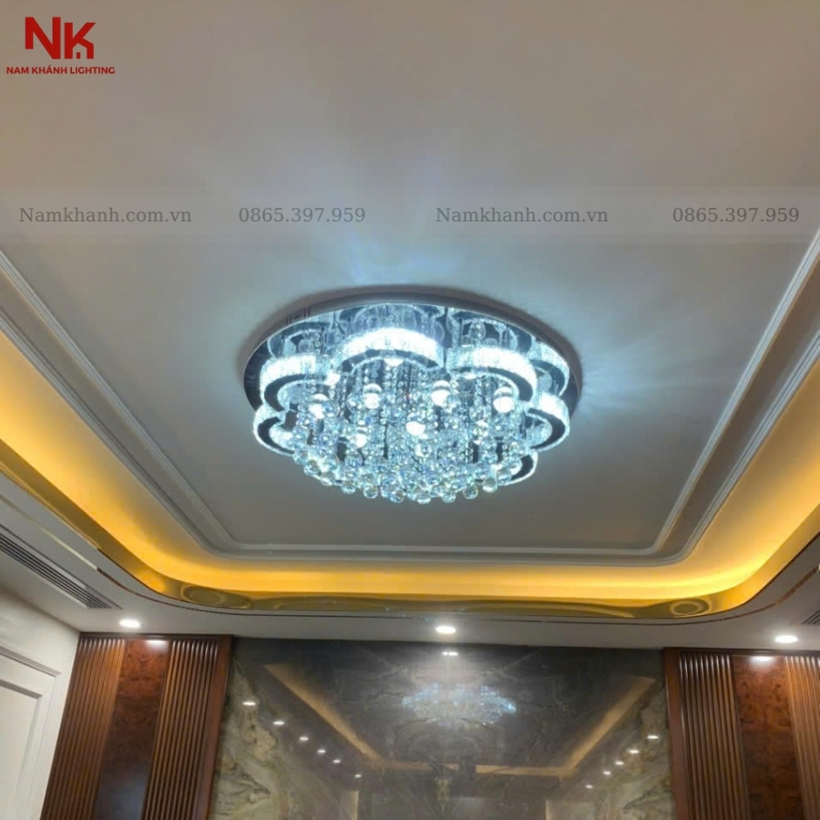 Đèn Ốp Trần Pha Lê 868