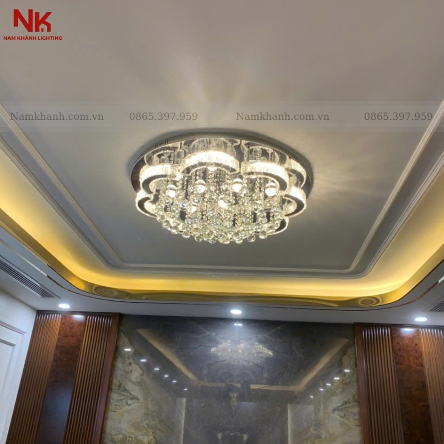 Đèn Ốp Trần Pha Lê 868