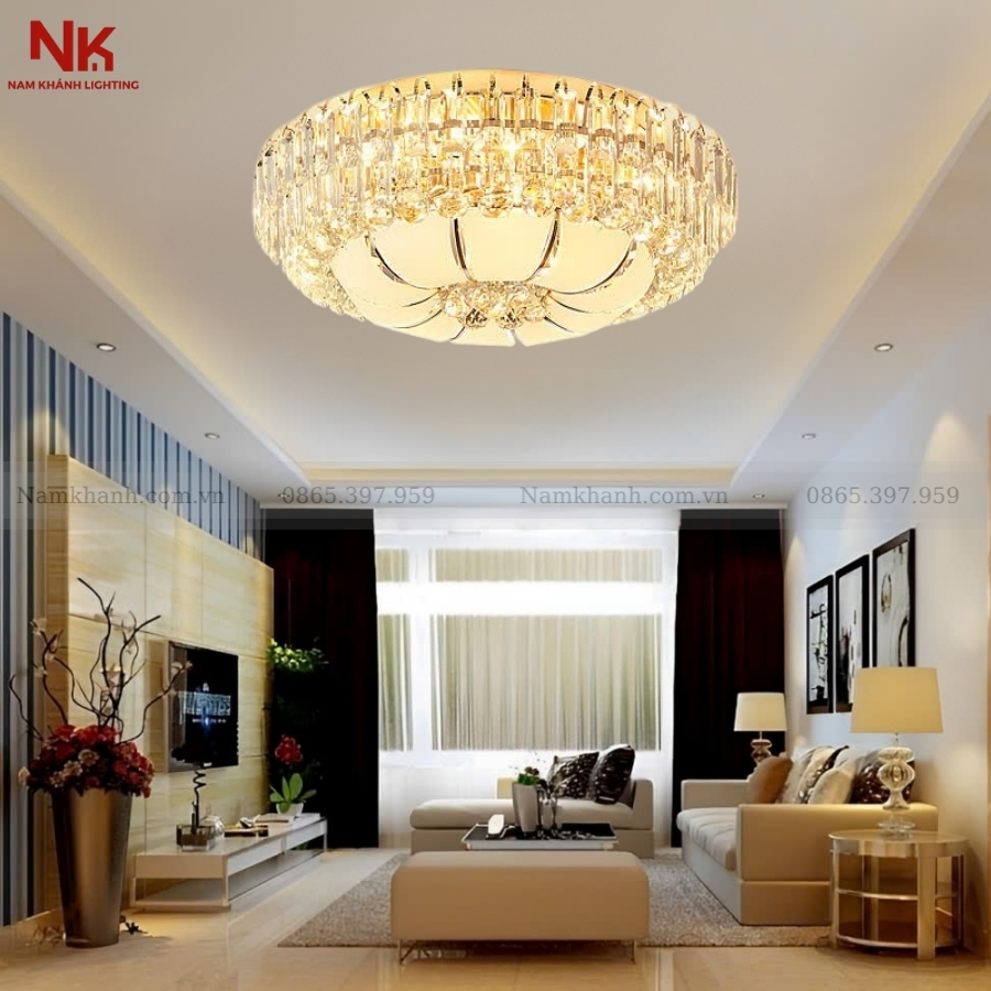 Đèn Ốp Trần Pha Lê 786