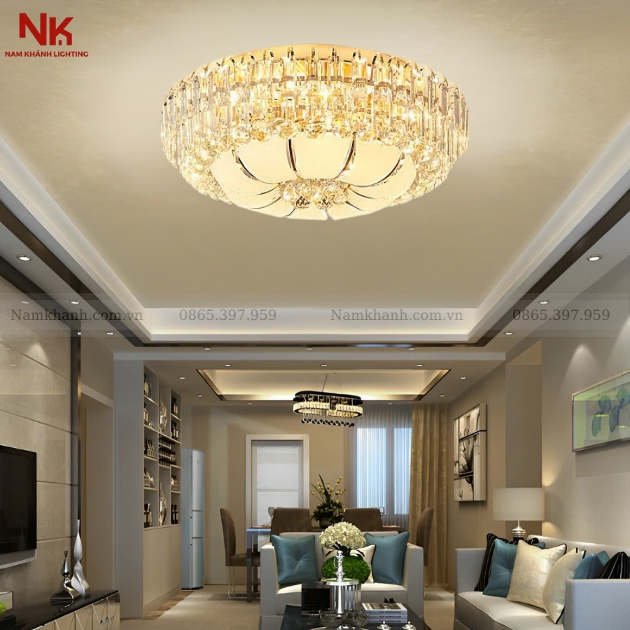 Đèn Ốp Trần Pha Lê 786