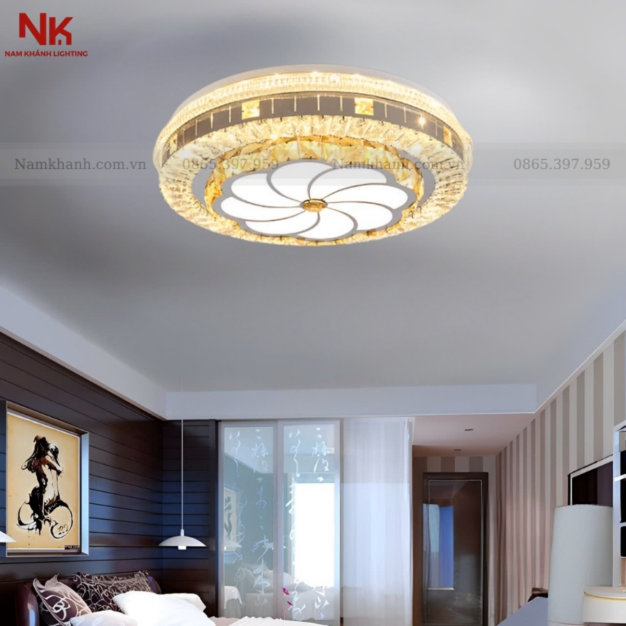 Đèn Ốp Trần Pha Lê 703