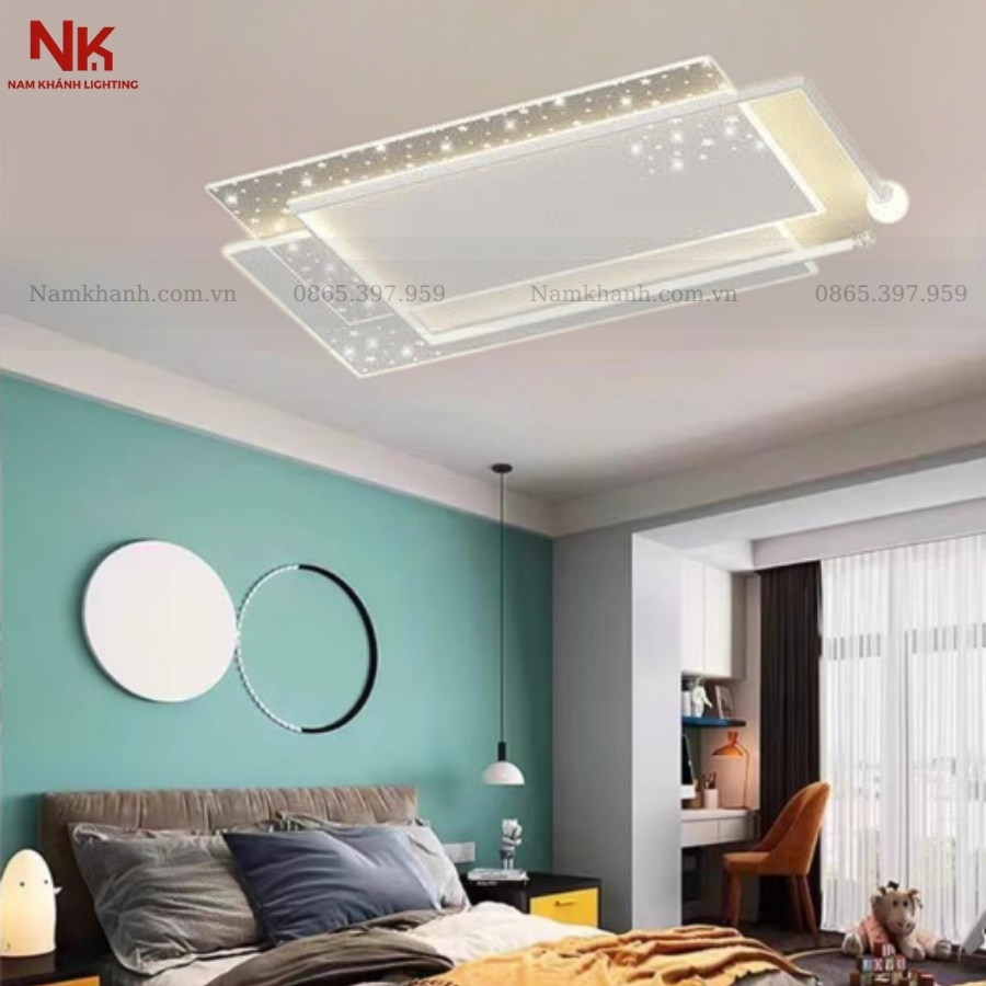 Đèn Ốp Trần Chữ Nhật Hiện Đại 443