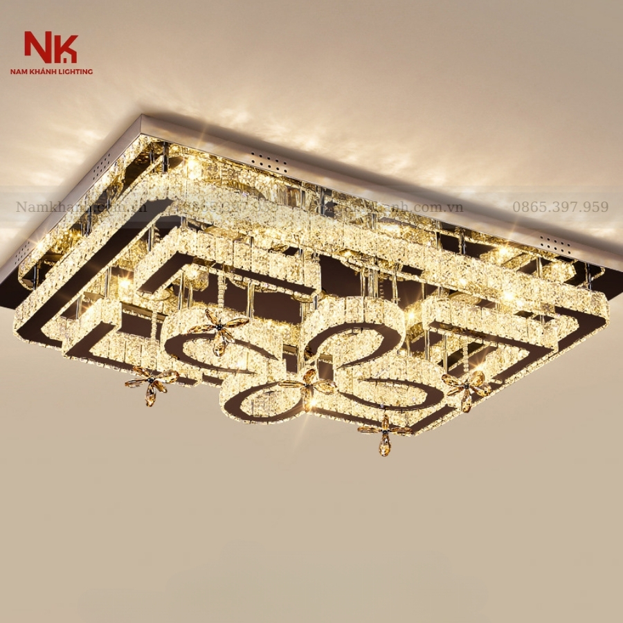 Đèn Ốp Trần Pha Lê 409