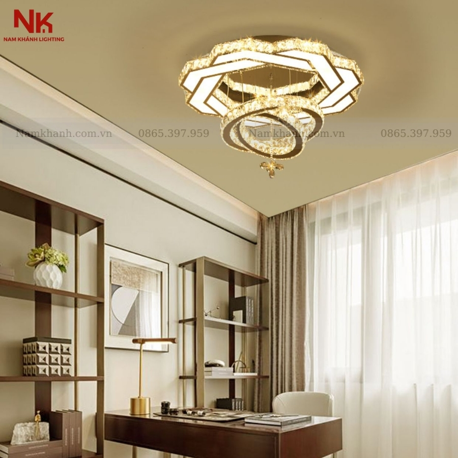 Đèn Ốp Trần Pha Lê 373