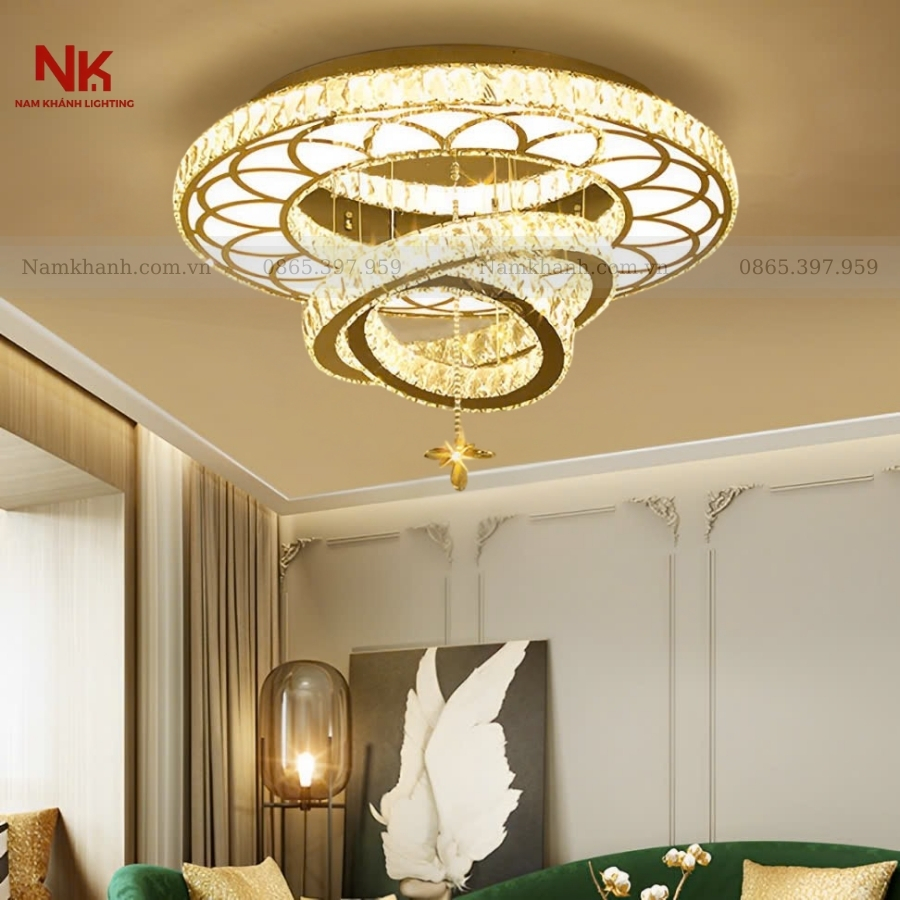 Đèn Ốp Trần Pha Lê 363
