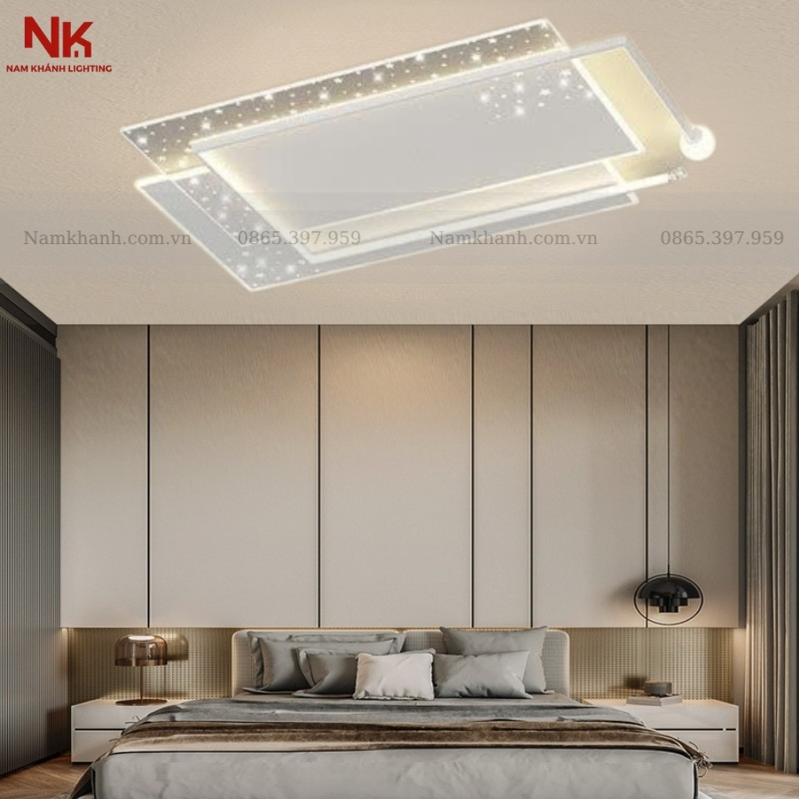 Đèn Ốp Trần Chữ Nhật Hiện Đại 443