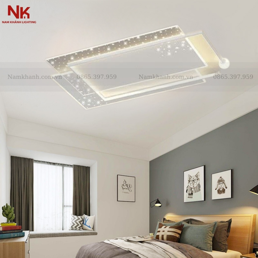 Đèn Ốp Trần Chữ Nhật Hiện Đại 443