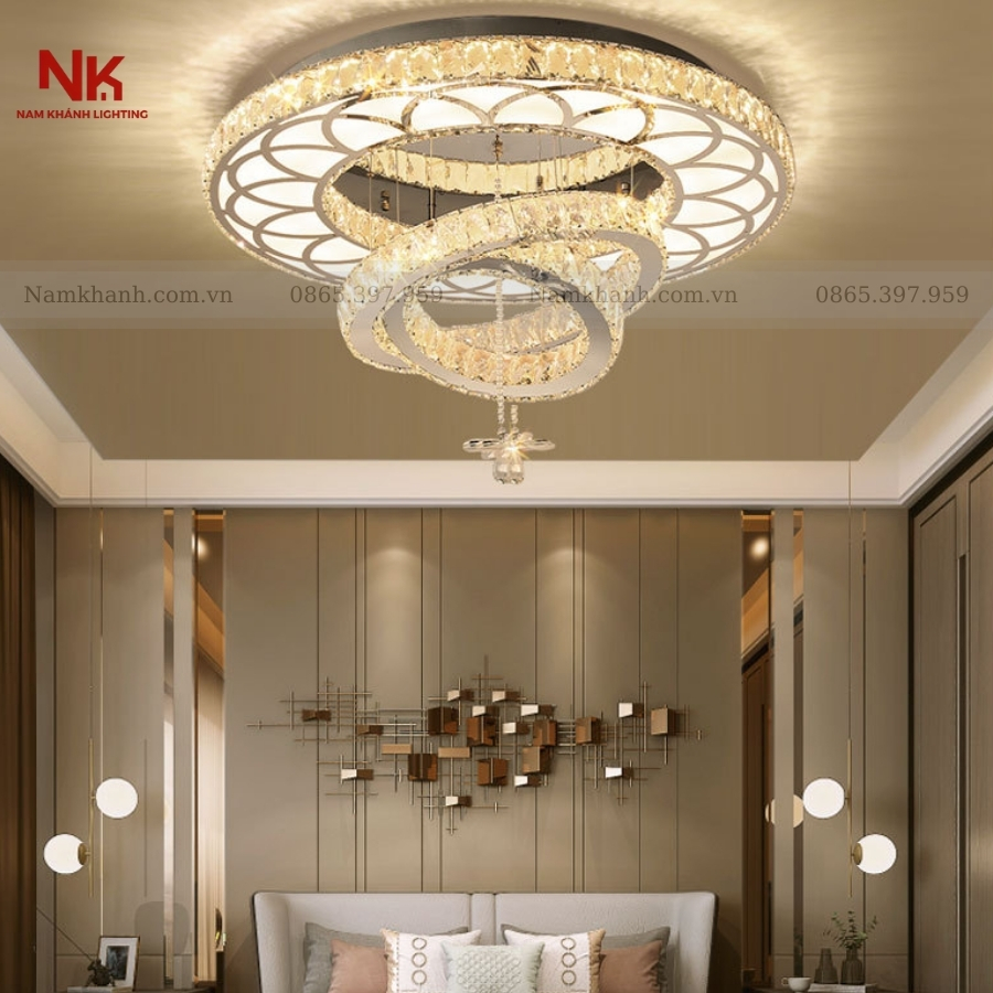 Đèn Ốp Trần Pha Lê 363