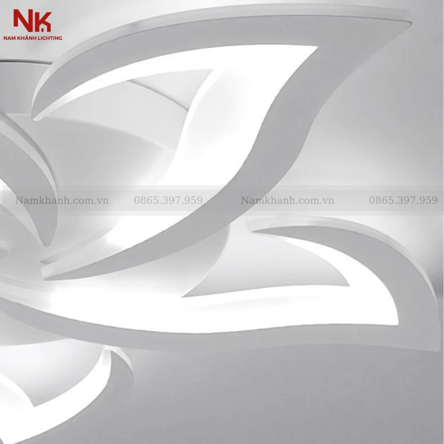 Đèn Ốp Trần Cánh Sen Xoáy