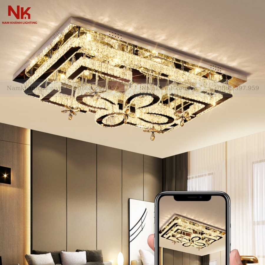 Đèn Ốp Trần Pha Lê 409