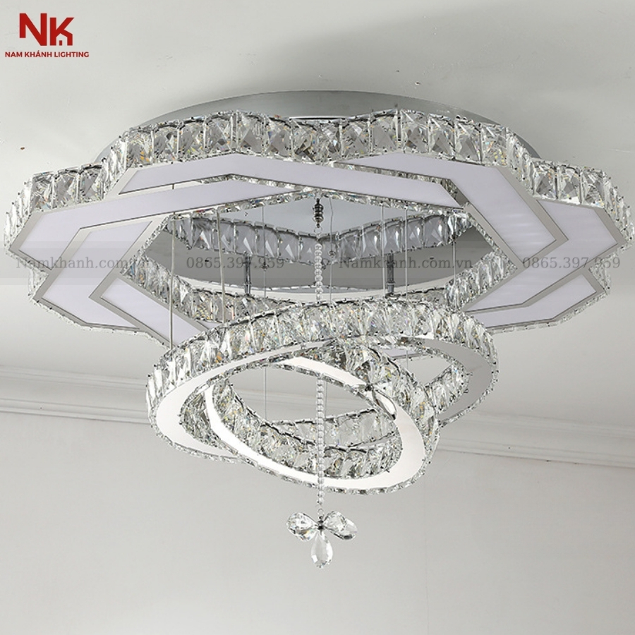 Đèn Ốp Trần Pha Lê 373
