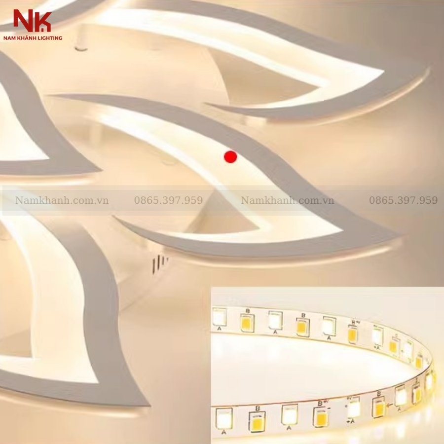 Đèn Ốp Trần Cánh Sen Xoáy