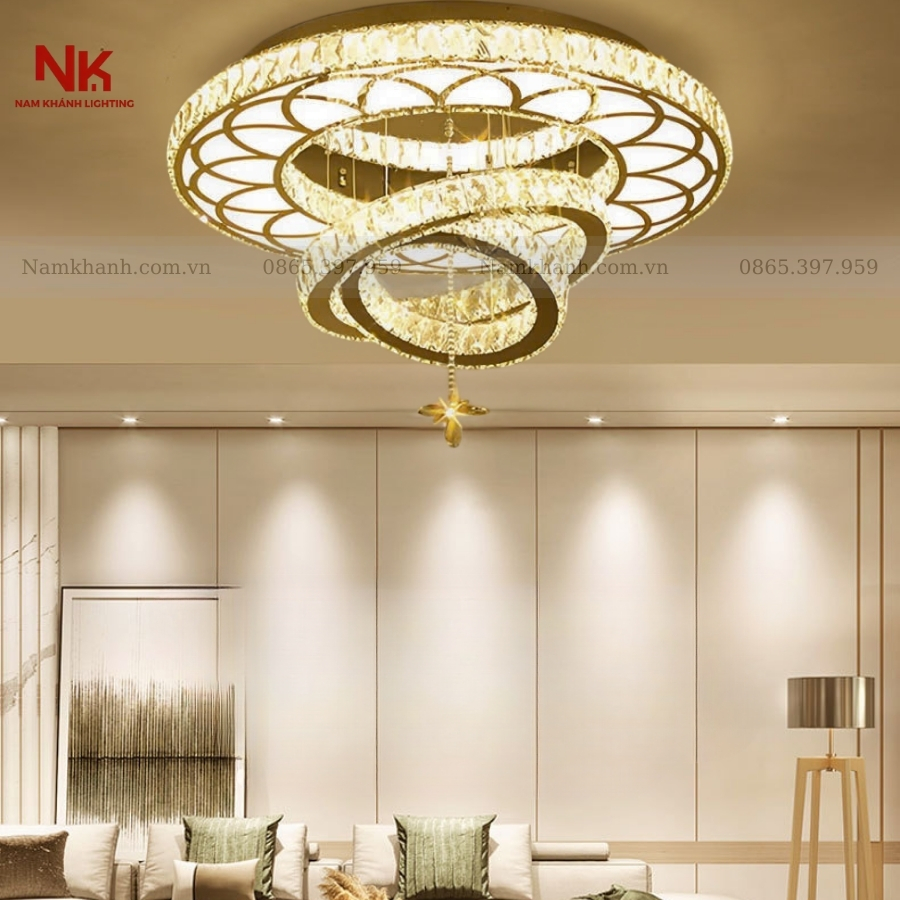 Đèn Ốp Trần Pha Lê 363