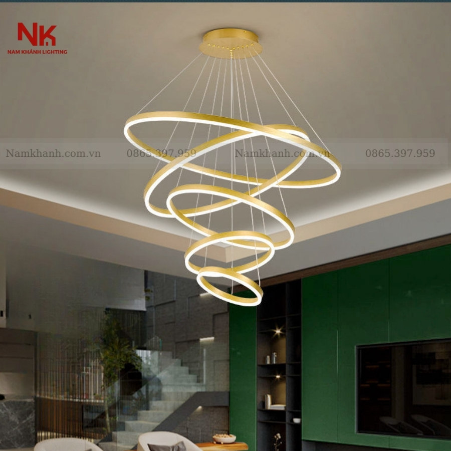 Đèn Thả 5 Vòng Hiện Đại 920