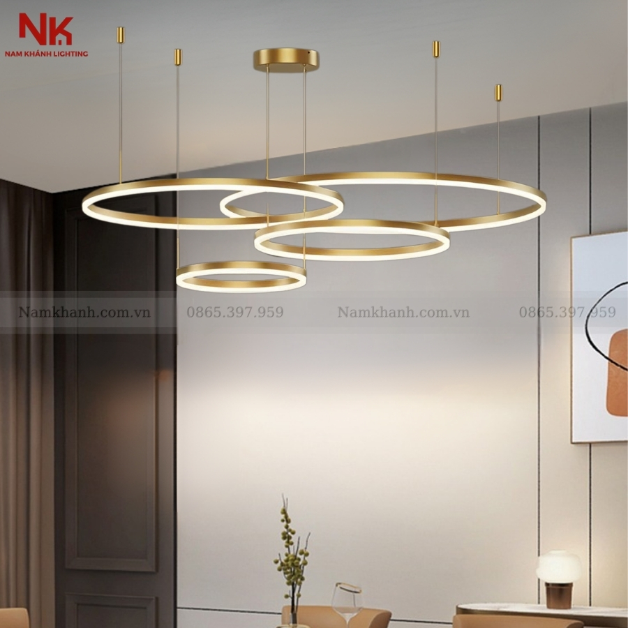 Đèn Thả 4 Vòng LED