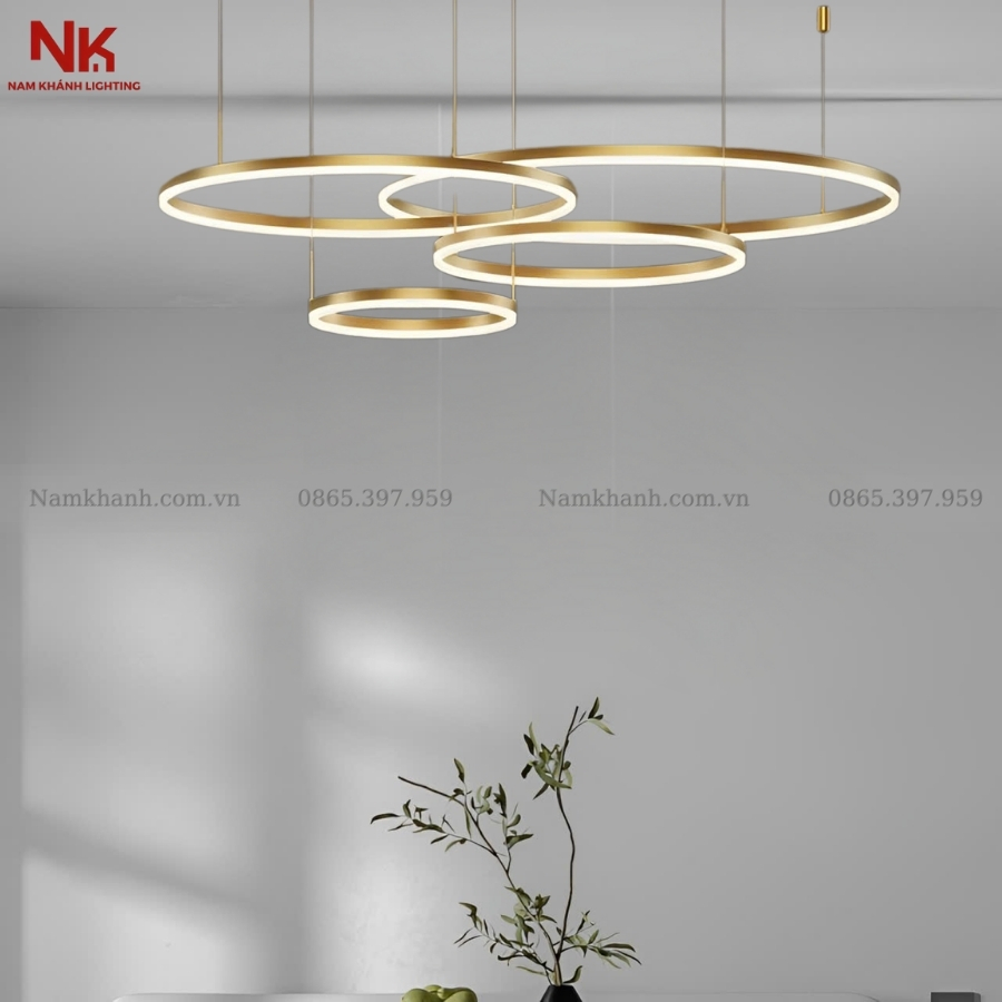 Đèn Thả 4 Vòng LED