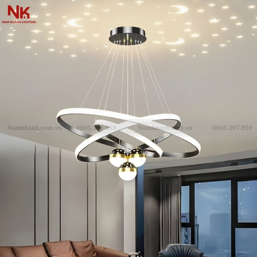 Đèn Thả 3 Vòng LED 816
