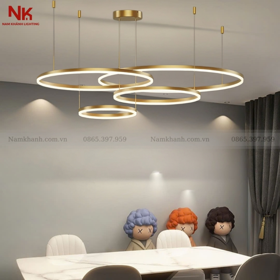 Đèn Thả 4 Vòng LED