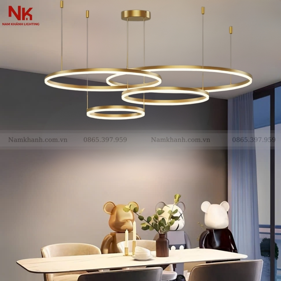 Đèn Thả 4 Vòng LED