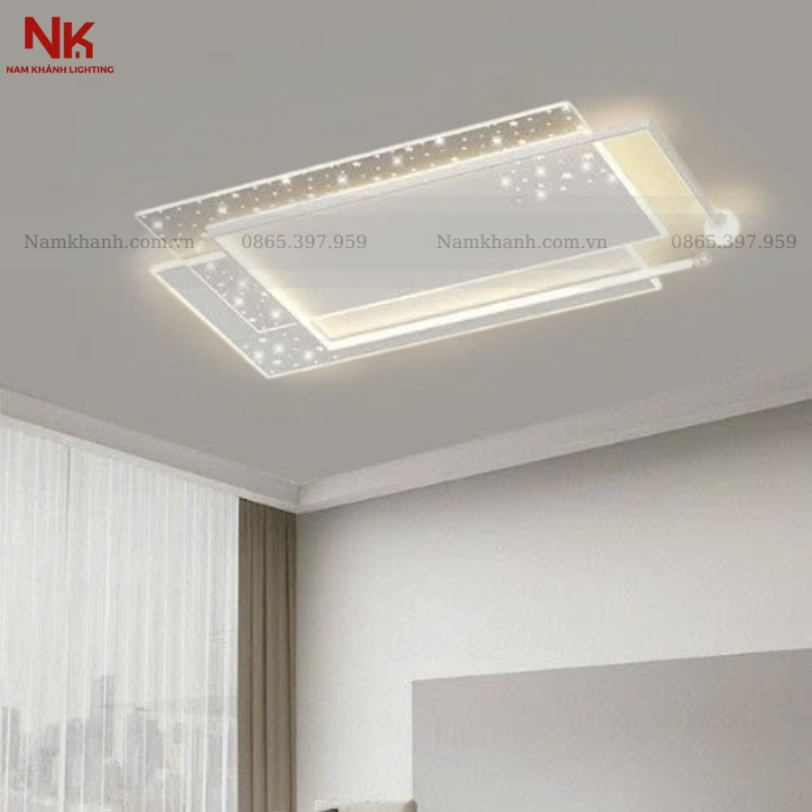 Đèn Ốp Trần Chữ Nhật Hiện Đại 443