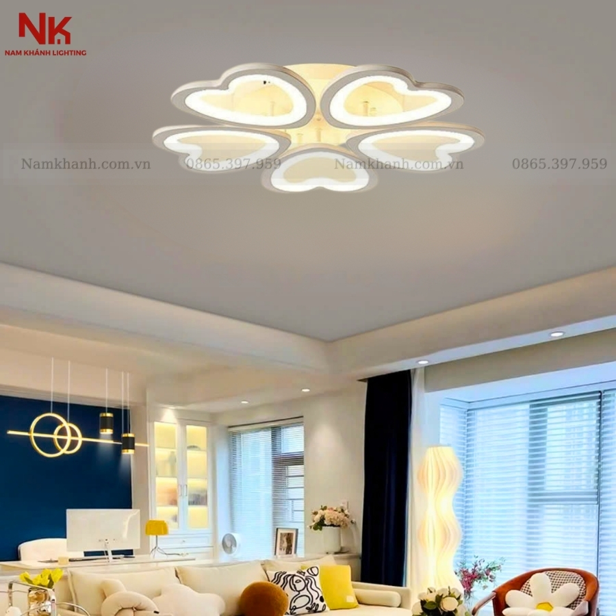 Đèn Ốp Trần Cánh Tim