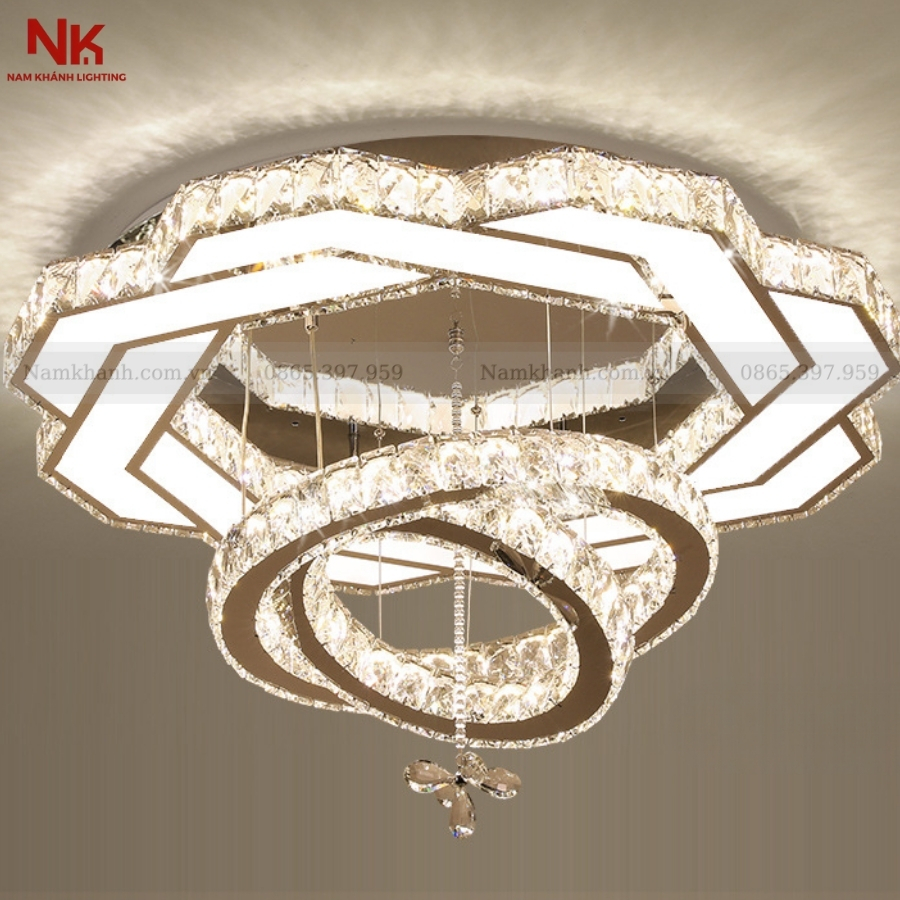 Đèn Ốp Trần Pha Lê 373
