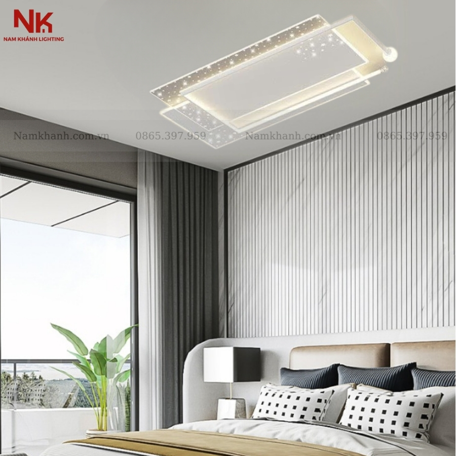 Đèn Ốp Trần Chữ Nhật Hiện Đại 443