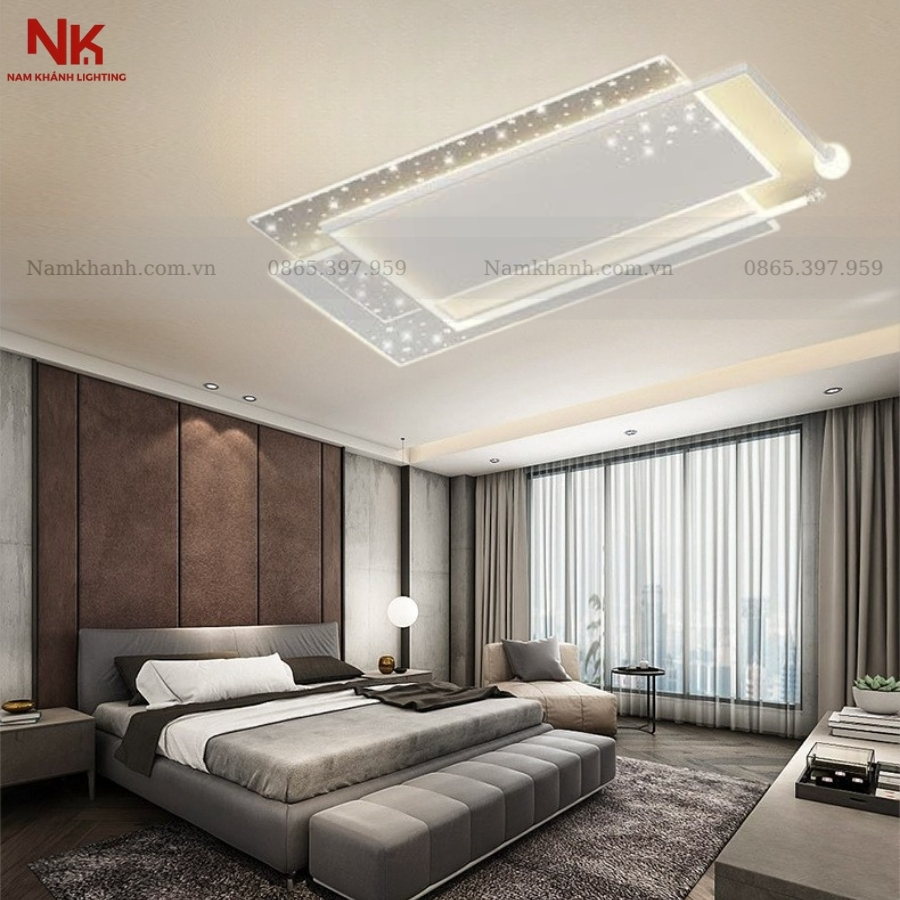 Đèn Ốp Trần Chữ Nhật Hiện Đại 443